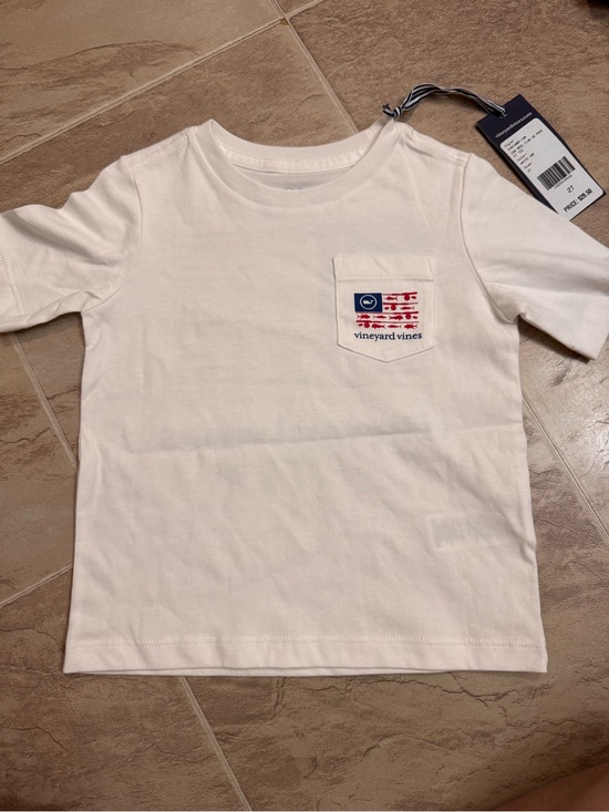 Vineyard Vines Other - Vineyard Vines White Short-Sleeve Pocket Tee with Nautical Flag Patch